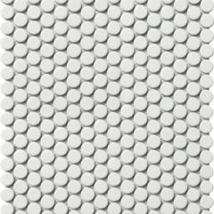 Penny Round White Matt 19x6 1TIL0060