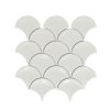 Fan Concave White Gloss Mosaic 86 x 94 DE8WM0618