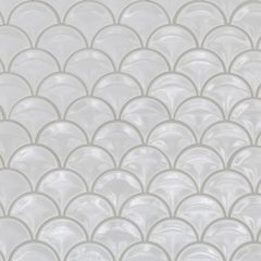 Fan Concave White Gloss Mosaic 86 x 94 DE8WM0618 Lifestyle