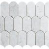 Cascade Carrara Bianco Mosaic 254 x 304 DE8WM0641